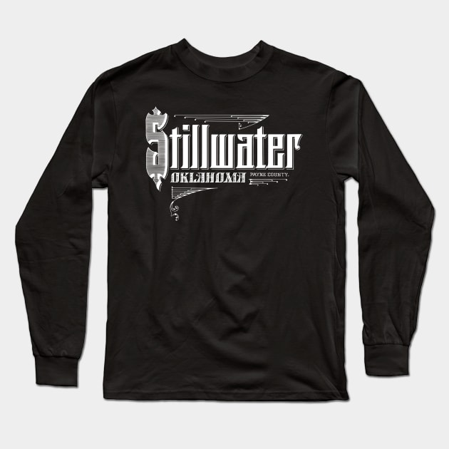 Vintage Stillwater, OK Long Sleeve T-Shirt by DonDota